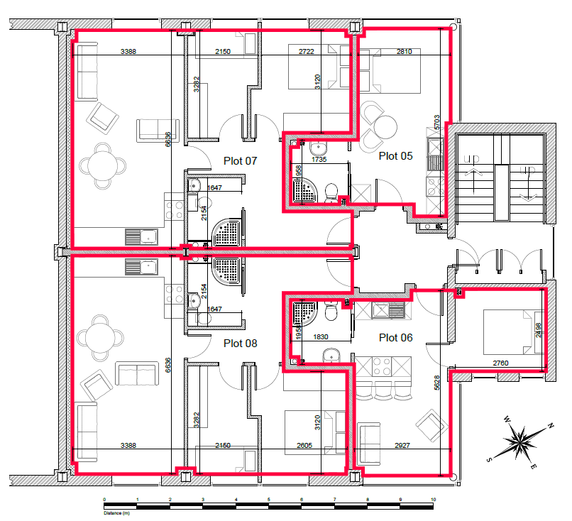 Floor Plans 5, 6, 7, 8
